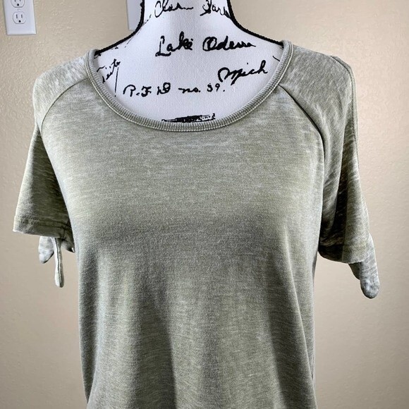 Anthropologie Jane and Delancey green top cold shoulder top size S - Picture 10 of 16